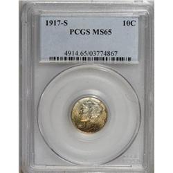 1917-S 10C MS65 PCGS