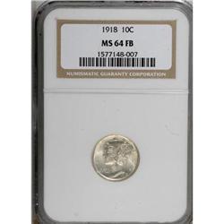 1918 10C Full Bands MS64 NGC