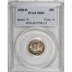 1920-D 10C MS63 PCGS