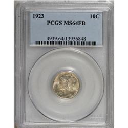 1923 10C Full Bands MS64 PCGS