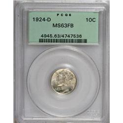 1924-D 10C Full Bands MS63 PCGS