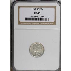 1925-D 10C XF45 NGC