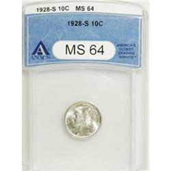 1928-S 10C MS64 ANACS