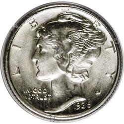 1936-D 10C Full Bands MS65 PCGS