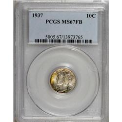 1937 10C Full Bands MS67 PCGS