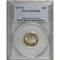 1937-D 10C Full Bands MS66 PCGS