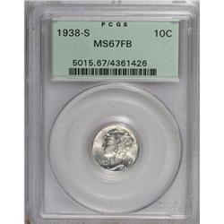 1938-S 10C Full Bands MS67 PCGS