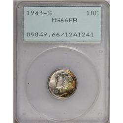 1943-S 10C Full Bands MS66 PCGS