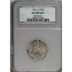 1851-O 25C AU50 CSN