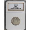 Image 1 : 1855 25C Arrows AU58 NGC