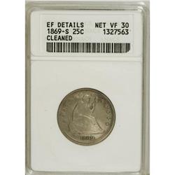 1869-S 25C VF30 ANACS