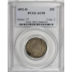 1892-O 25C AU58 PCGS
