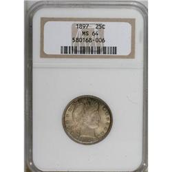 1897 25C MS64 NGC