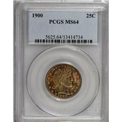 1900 25C MS64 PCGS