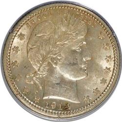 1914 25C MS62 PCGS