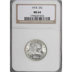 1914 25C MS64 NGC