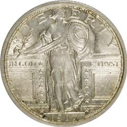 1917 25C Type One Full Head MS63 ANACS