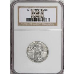 1917 25C Type Two Full Head MS62 NGC