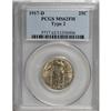 Image 1 : 1917-D 25C Type Two Full Head MS62 PCGS