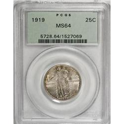 1919 25C MS64 PCGS
