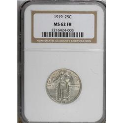 1919 25C Full Head MS62 NGC