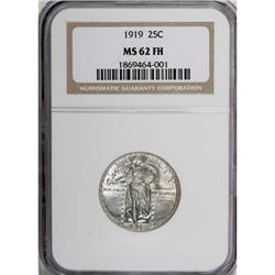 1919 25C Full Head MS62 NGC