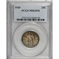 1920 25C Full Head MS63 PCGS