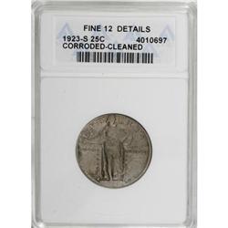 1923-S 25C F12 ANACS