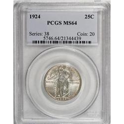 1924 25C MS64 PCGS