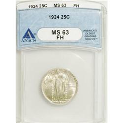 1924 25C Full Head MS63 ANACS