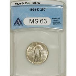 1929-D 25C MS63 ANACS