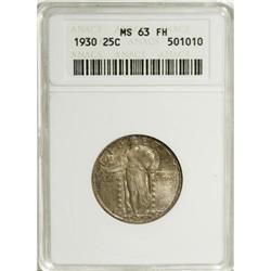 1930 25C Full Head MS63 ANACS