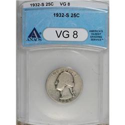 1932-S 25C VG8 ANACS