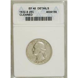 1932-S 25C XF45 ANACS