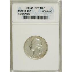 1932-S 25C XF45 ANACS