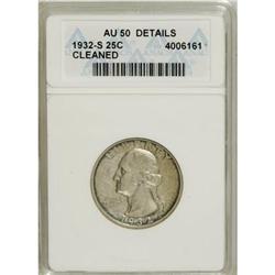 1932-S 25C AU50 ANACS