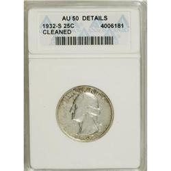 1932-S 25C AU50 ANACS