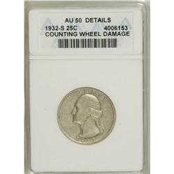 1932-S 25C AU50 ANACS
