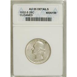 1932-S 25C AU55 ANACS