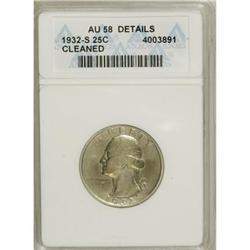 1932-S 25C AU58 ANACS