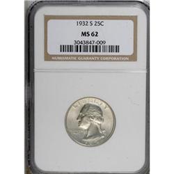 1932-S 25C MS62 NGC