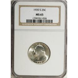1935-S 25C MS65 NGC