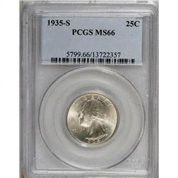1935-S 25C MS66 PCGS