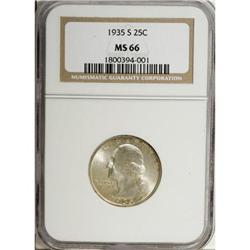 1935-S 25C MS66 NGC