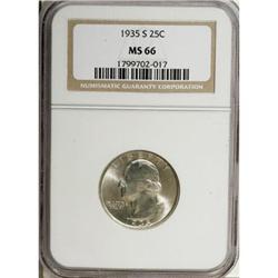 1935-S 25C MS66 NGC