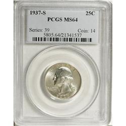 1937-S 25C MS64 PCGS