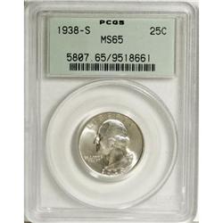 1938-S 25C MS65 PCGS