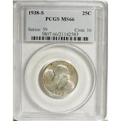 1938-S 25C MS66 PCGS