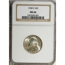 1938-S 25C MS66 NGC