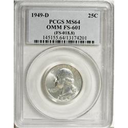 1949-D 25C MS64 PCGS